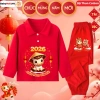 Set Đồ Tết Bính Ngọ 2.026 Mừng Năm Mới Bé Trai Bé Gái BABYMALL - Bộ Thun Polo Dài Tay Giá chỉ 182.000 10