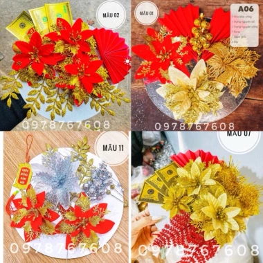 Set Đồ Trang Trí Tháp Bánh Phụ Kiện Tài Lộc Trưng Bày Lễ Tết 2.024 Giá 5.200 VND