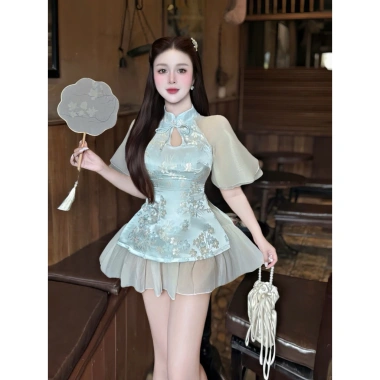 Set Gấm Hảo Hảo Tay Phối Bigsize - Hàng Tết 2.025 Giá Ưu Đãi 229k