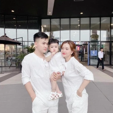 Sét gia đình 3 món trắng quần sooc - Thiết kế đẹp, giá chỉ 199.000₫, giảm tới 23%