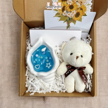 Set hộp quà nến thơm vỏ sò và gấu bông mini dễ thương - Quà tặng bạn gái, crush, người yêu chỉ 75.000₫ 4