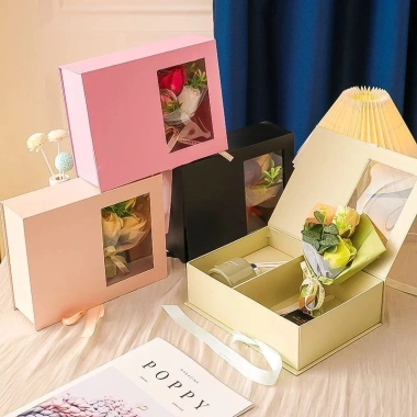 Set hộp quà tinh dầu khuếch tán hoa lụa - hoa sang, quà sinh nhật & Giáng sinh 6
