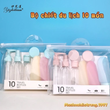 Set Lò Chiết Mỹ Phẩm Chống Rò Rỉ 10 Món - Tiện Dụng Khi Du Lịch, Giá Chỉ 28.000 VND