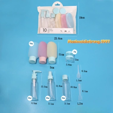 Set Lò Chiết Mỹ Phẩm Chống Rò Rỉ 10 Món - Tiện Dụng Khi Du Lịch, Giá Chỉ 28.000 VND