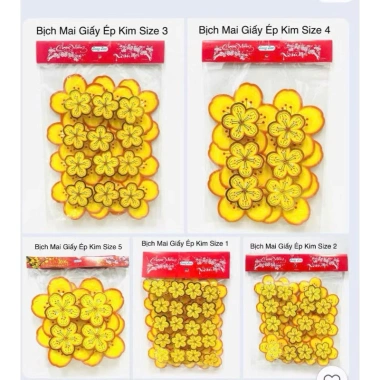 Set Mai Đào Giấy Ép 3D Cửa Kính, Dán Tường Đón Xuân Bính Ngọ 2.026 Đa size 45k