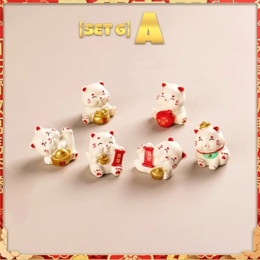 SET Mèo Thần Tài Tết Nguyên Đán Bính Ngọ 2.026 - Quà May Mắn Trang Trí Giá 39.000