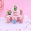Set mô hình 6 heo + 7 heo mini dễ thương, trang trí bàn làm việc, bàn học, tiểu cảnh - Giá 20.000đ 8