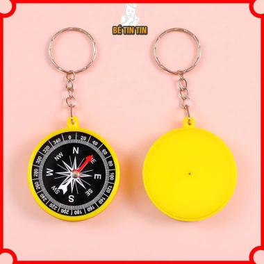 Sét móc khóa la bàn dễ thương - Treo balo, túi xách, chỉ phương hướng tiện dụng cho phượt thủ - Giá chỉ 14.018 VND