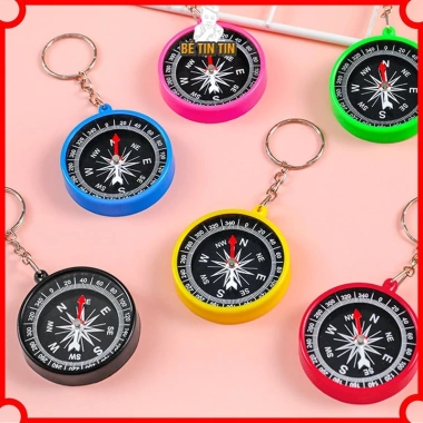 Sét móc khóa la bàn dễ thương - Treo balo, túi xách, chỉ phương hướng tiện dụng cho phượt thủ - Giá chỉ 14.018 VND
