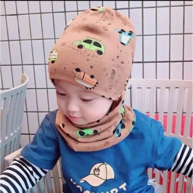 Set mũ và khăn ống cotton mềm cho bé 6 tháng - 6 tuổi, siêu thoáng mát, giá chỉ 19.900₫ 6