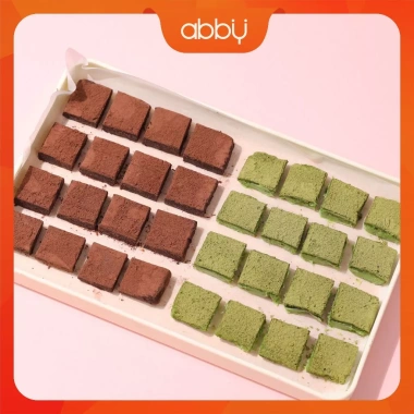 Set Nama Chocolate Valentine 2 vị - Socola nguyên chất + Bột Whipping Cream, Abby kèm thiệp dĩa, chỉ 58.900₫ 4
