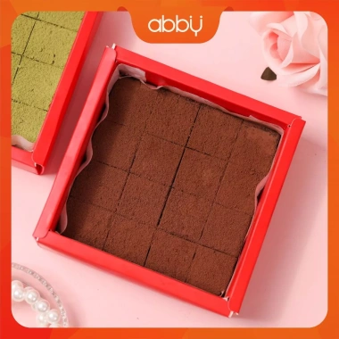 Set Nama Chocolate Valentine 2 vị - Socola nguyên chất + Bột Whipping Cream, Abby kèm thiệp dĩa, chỉ 58.900₫ 6