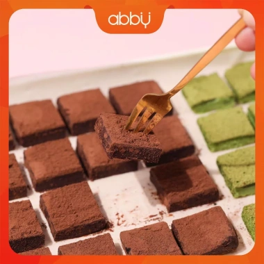 Set Nama Chocolate Valentine 2 vị - Socola nguyên chất + Bột Whipping Cream, Abby kèm thiệp dĩa, chỉ 58.900₫ 7