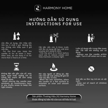 Set Nến Thơm Vanilla Oasis Harmony Home - Quà Tặng 8/3, Valentine, 20/10, Sinh Nhật Nữ - Giá ưu đãi 190.000 VND