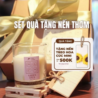 Set nến thơm Vosi 120ml sáp đậu nành cốc thủy tinh Quà tặng Valentine sinh nhật 165k 2