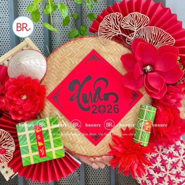 Set Nguyên Liệu Trang Trí Mẹt Xuân An Lộc - Treo Tường, Cầu May Mắn, Chỉ 64.000 VND