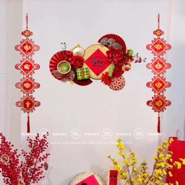 Set Nguyên Liệu Trang Trí Mẹt Xuân An Lộc - Treo Tường, Cầu May Mắn, Chỉ 64.000 VND