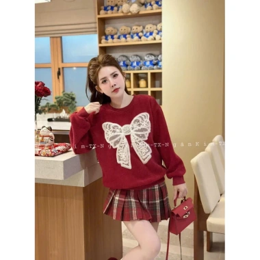 Set Nơ Nổi Mix CV Kẻ Siu Hot - Nơ Ngọc Gắn Nổi Đẹp Noel, Giá Ưu Đãi 175k 3
