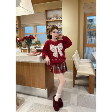 Set Nơ Nổi Mix CV Kẻ Siu Hot - Nơ Ngọc Gắn Nổi Đẹp Noel, Giá Ưu Đãi 175k 4
