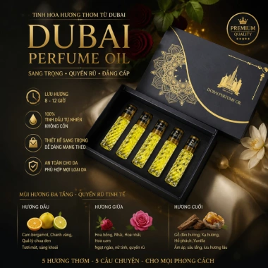 Set nước hoa Dubai đen - Hương sang trọng, giảm còn 38.000₫ (giá gốc 46.740₫) 2