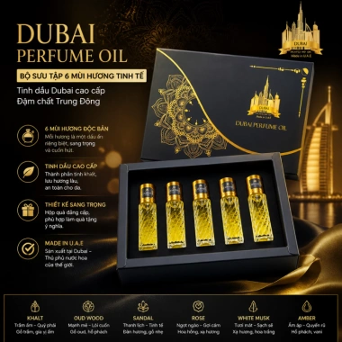 Set nước hoa Dubai đen - Hương sang trọng, giảm còn 38.000₫ (giá gốc 46.740₫) 3