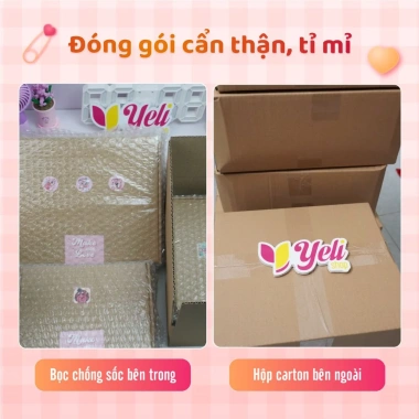 Set phụ kiện Cinnamoroll sinh nhật - Hộp quà tặng tone xanh trắng xinh xắn Yeli Shop