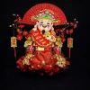 Set phụ kiện decor Tết 2.026 - Tháp bánh, tháp nước, ban thờ, chùa, quán cafe - chỉ 95.000đ 5
