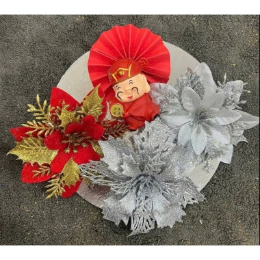 Set Phụ Kiện Hoa Trạng Nguyên Tháp Nước, Bánh Kẹo Trang Trí Tết Lotso Decor Giá 28.900 VND