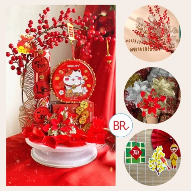 Set phụ kiện làm tháp bánh Đào Đông Đại Lộc – Trang trí Tết, tráp bánh 2.608, giá ưu đãi 30.000₫