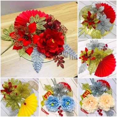 Set phụ kiện trang trí tháp bánh kẹo Tết có đế - Giao mẫu ngẫu nhiên, giảm còn 39.000₫