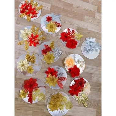 Set phụ kiện trang trí tháp bánh kẹo Tết có đế - Giao mẫu ngẫu nhiên, giảm còn 39.000₫