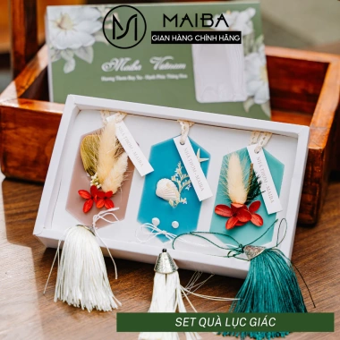 Set Quà Sáp Thơm MAIBA Hoa Khô Hương Tự Nhiên Treo Tủ Quần Áo Giày Dép Quà Tết Giảm còn 200.000đ 3