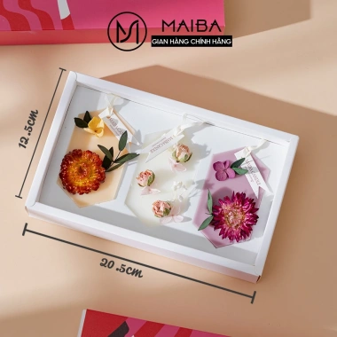 Set Quà Sáp Thơm MAIBA Hoa Khô Hương Tự Nhiên Treo Tủ Quần Áo Giày Dép Quà Tết Giảm còn 200.000đ 6