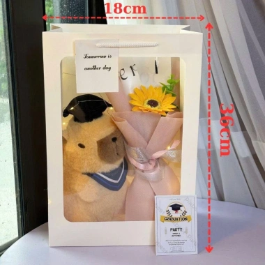 Sét quà ST1 gấu bông dễ thươn trong túi - gấu, hoa, túi, đèn, thiệp - quà tặng tốt nghiệp 89k 3 Sét quà ST1 gấu bông dễ thươn trong túi - gấu, hoa, túi, đèn, thiệp - quà tặng tốt nghiệp 89k 3