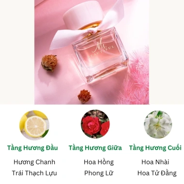 Set quà tặng 3 chai nước hoa nữ Ms' Beautiful thơm lâu, quyến rũ - Giá chỉ 85.000đ