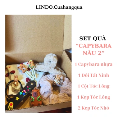 Set Quà Tặng Bạn Gái Cute LINDOria - Quà Sinh Nhật 20/10, 14/2, 8/3, Capybara, Cinnamoroll, Kitty - Giá 63.750₫ 10 Set Quà Tặng Bạn Gái Cute LINDOria - Quà Sinh Nhật 20/10, 14/2, 8/3, Capybara, Cinnamoroll, Kitty - Giá 63.750₫ 10