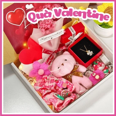 Set quà tặng bạn gái Valentine - Dây chuyền lắc tay cao cấp, quà sinh nhật, ngày Quốc tế phụ nữ Gia Đình Hải Ly 60.000