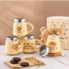 Set Quà Tặng Cốc Ly Sứ Nắp Vặn Mèo & Gấu Nâu Cute Dễ Thương, Hộp Quà Xinh Xắn - Giá 104.500₫ 2