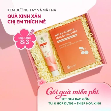 Set Quà Tặng Combo Kem Dưỡng Da Tay + 5 Mặt Nạ Thạch Dừa Quà Cô Giáo 255k 4 Set Quà Tặng Combo Kem Dưỡng Da Tay + 5 Mặt Nạ Thạch Dừa Quà Cô Giáo 255k 4