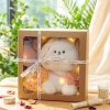Set Quà Tặng Gấu Bông Hộp Kraft Mặt Kính Cao Cấp kèm Nhiều Phụ Kiện – Quà Sinh Nhật Bé và Bạn Gái, Decor 7