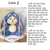 Set quà tặng gấu bông Lena Stich có hoa giá 125k - dùng cho sinh nhật, Valentine, 8-3, Noel, tặng bạn gái và trẻ em 3