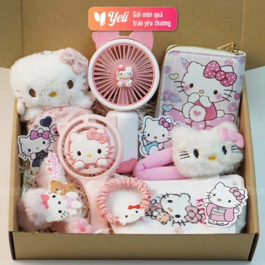 Set quà tặng Hello Kitty Kuromi Melody - Combo phụ kiện cho bạn gái, chỉ 79.000₫