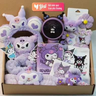 Set quà tặng Hello Kitty Kuromi Melody - Combo phụ kiện cho bạn gái, chỉ 79.000₫