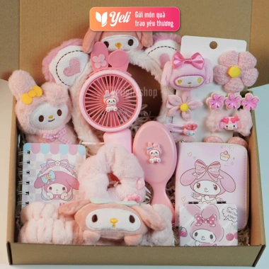 Set quà tặng Hello Kitty Kuromi Melody - Combo phụ kiện cho bạn gái, chỉ 79.000₫