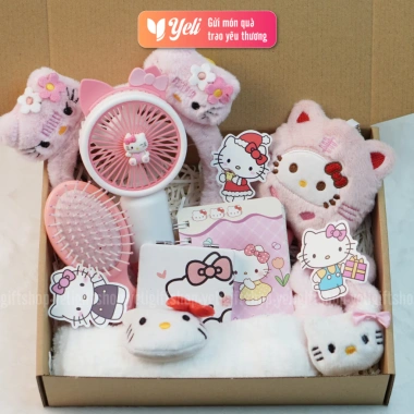 Set quà tặng Hello Kitty Kuromi Melody - Combo phụ kiện cho bạn gái, chỉ 79.000₫