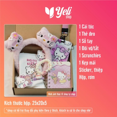 Set quà tặng Hello Kitty Kuromi Melody - Combo phụ kiện cho bạn gái, chỉ 79.000₫ 10 Set quà tặng Hello Kitty Kuromi Melody - Combo phụ kiện cho bạn gái, chỉ 79.000₫ 10