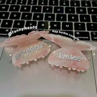 Set Quà Tặng Kẹp Tóc Custom Tên Hot Trend Dễ Thương Cho Bạn Gái Giá 30.000đ