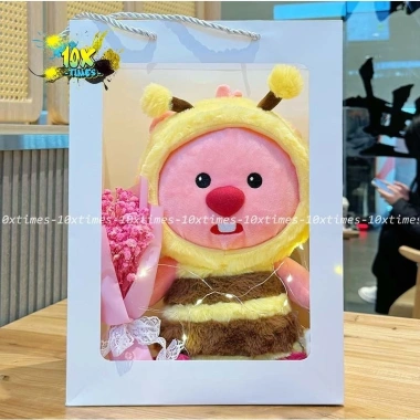 Set quà tặng Loopy sinh nhật Valentine Noel - Gấu bông Losto cho nam nữ, giảm 20%