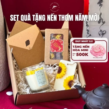 Set quà tặng nến thơm Handmade – Tết 2.026 Vosi Home, gia đình, người thân, 165.000 VND 2