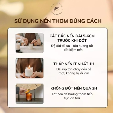 Set quà tặng nến thơm Handmade – Tết 2.026 Vosi Home, gia đình, người thân, 165.000 VND 6